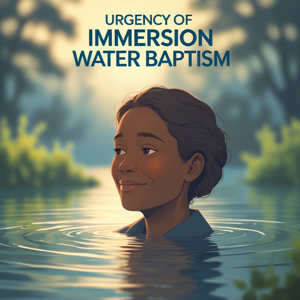 Urgency of immersion baptism